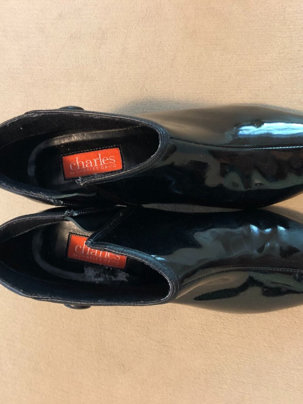 Charles David Women's Black Ankle Heels Boots Size 8